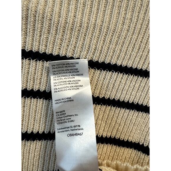 Maeve by Anthropologie White and Navy Striped Sweater - Picture 6 of 6